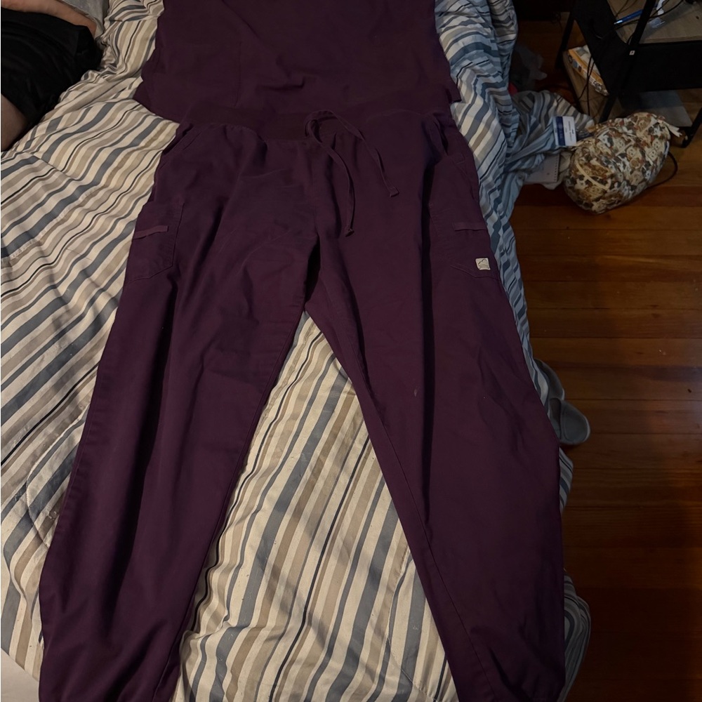 Butter Deep Purple Cargo Jogger Pants